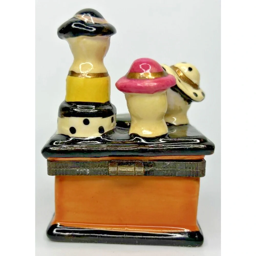 Vintage Dresser with Hats‎ Style Trinket Box SKU PB193